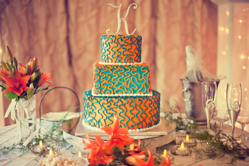 K wedding cake