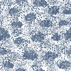 Hand drawn chaotic dots seamless pattern. Abstract shapes background