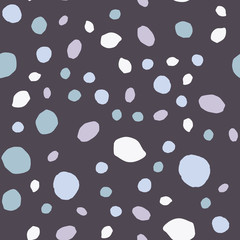 Fototapeta na wymiar Pebble seamless pattern. Random stones wallpaper illustration