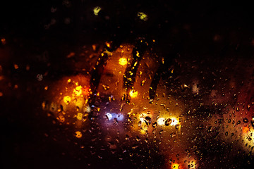 Fototapeta na wymiar Night Rain