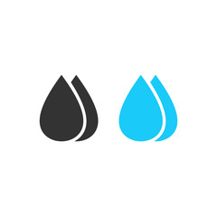Water drop sign symbol on white background. Water drops vector. Water drop icon for web and app. Water drops logo design illustration