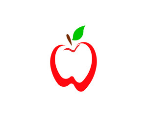 Fototapeta premium Red Apple vector illustration