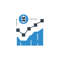 bitcoin graph icon