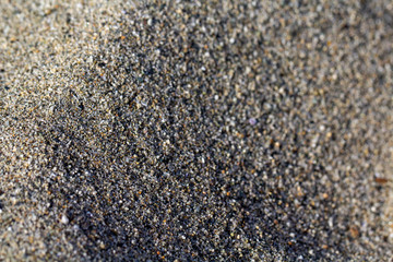 Close up on sand beach
