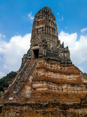 Fototapeta premium Wat Chai Watthanaram, A Heritage site in Ayutthaya, Thailand