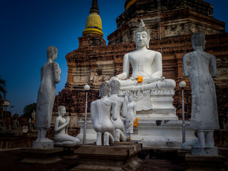 Wat Yai Chaimongkol in Ayutthaya ,Thailand