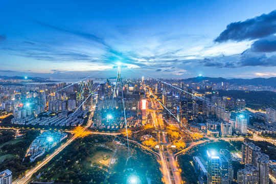 The concept of Shenzhen City Scenery network data	