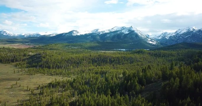 Cinematic Idaho Rockies Aerial Drone