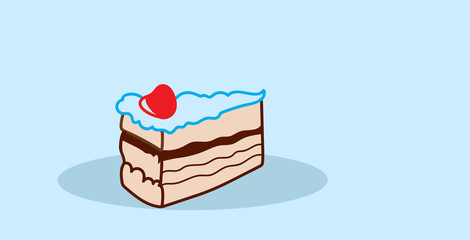 Cake piece sweet bakery chocolate dessert food