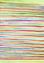 Background of drawn colored watercolor lines