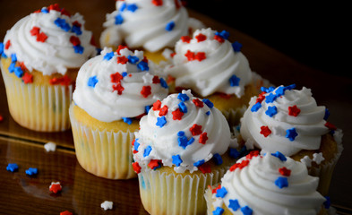 July 4th Celebration Cup Cakes