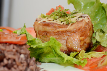 Cuban Food With Brillants Colors