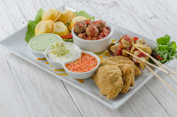 mix food 