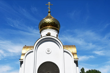 Anapa, Russia. Chapel of the prophet Hosea in the square of Soviets in the summer in Anapa