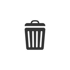 trash icon vector. trash symbol on white background editable