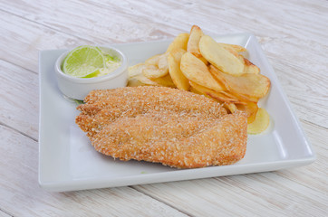 potato with sour cream and chicken