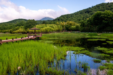 Obraz premium 神楽女湖