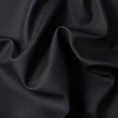 Closeup of dark color leather material texture background
