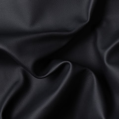 Closeup of dark color leather material texture background - 272758785