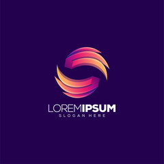 wing letter O logo design vector illustration