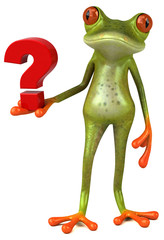 Obraz premium Fun frog - 3D Illustration