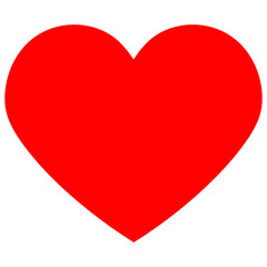Heart icon. Love symbol. Valentine's Day sign, emblem isolated on white background, flat style for print, mobile design, web design, logo.