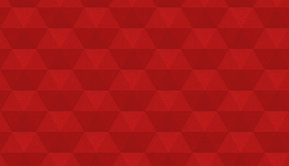 Red geometric texture. Hexagonal elements. High quality seamless 3d illustration. Empty background.