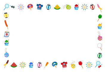 お祭り　フレーム