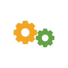 Gear icon graphic design template vector