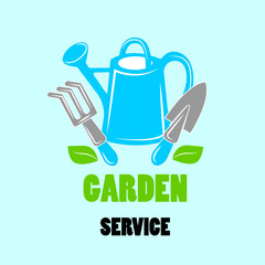 Gardening service vector icon