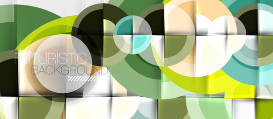 Geometric design abstract background - circles