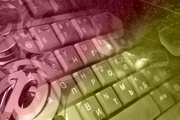 Keyboard and mail signs