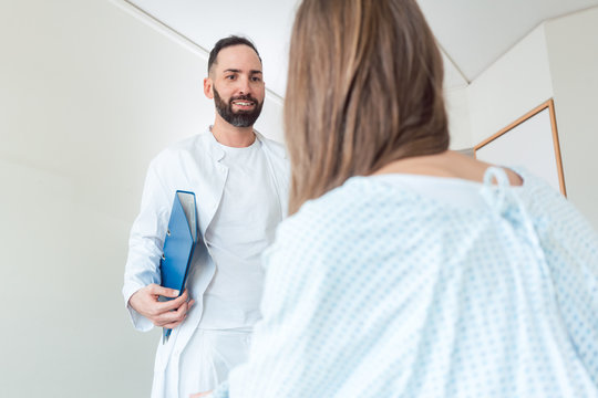 Doctor Seeing Patient In Hospital