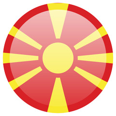 Obraz premium Macedonia Flag vector illustration. National Flag of Macedonia.