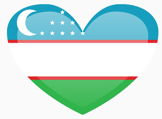 illustration flag of Uzbekistan icon. national flag of Uzbekistan.