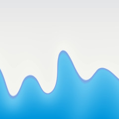 Vector Wavy Blue and White Milk Background
