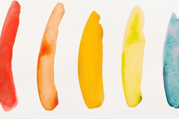 Watercolor abstract brush strokes background