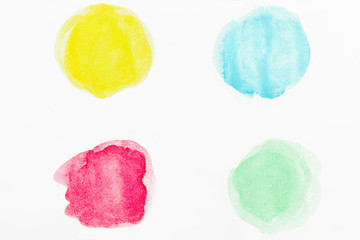 Watercolor abstract circles background