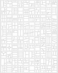 Naklejka premium Manga Storyboard Layout template for Drawing Stories Comic Book With Lots of Templates 100 sheets