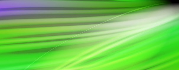 Fluid liquid color wave lines, glowing colorful light effect, abstract composition template. Geometric technology abstract pattern. Movement concept