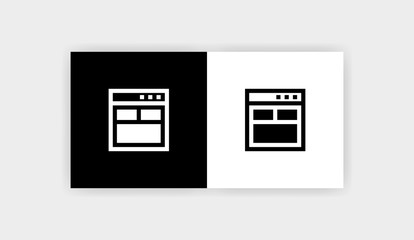 WEBSITE LAYOUT Icon Flat Graphic Design