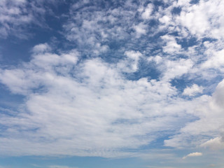 Naklejka na ściany i meble morning sky, blue sky with clouds