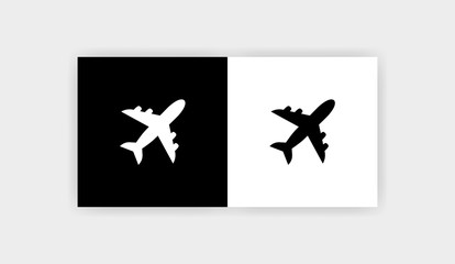 Fototapeta premium AIRPLANE Icon Flat Graphic Design