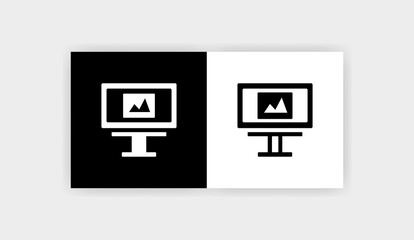 BILLBOARD ADS Icon Flat Graphic Design