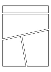 Blank Comic Book and Sketchbook for Kids and Adults to Draw Comics and Journal