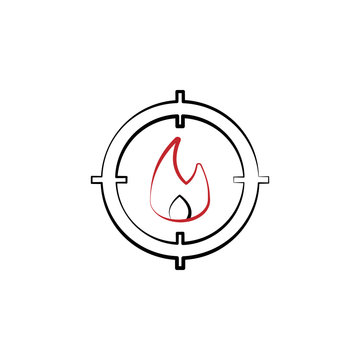 Firefighter, fire two color icon