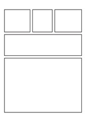 Simple storyboard design for Comic Book