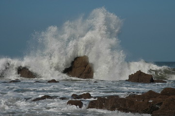 Wave off Devon Coast