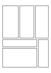 Comics blank layout template background.