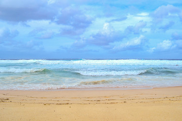 stunning view of  hurricane in Tamarama beach in Sydney Australia